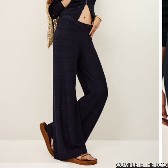 Suzi Kondi x B&sh bash knit pants navy M 6 - Picture 1 of 4